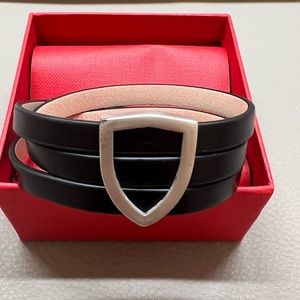 FERRARI triple wrap bracelet with logo